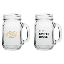 Snugz Clear 16 oz Mason Jars with Handles