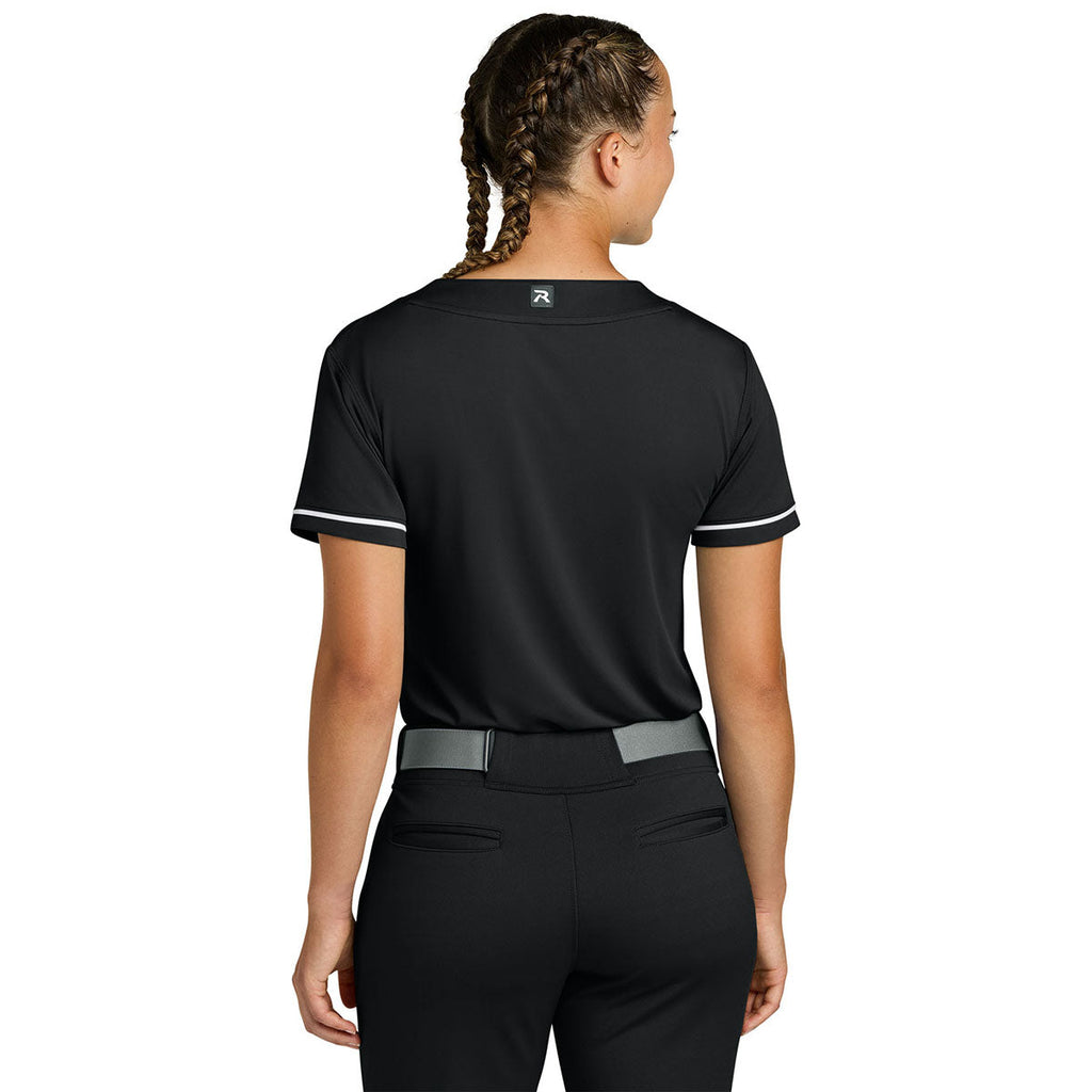 Richardson Women's Black Select 2-Button Softball Jersey