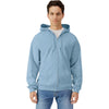 Gildan Unisex Stone Blue Softstyle Fleece Hooded Sweatshirt