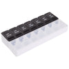 Bullet Black and Clear Recycled AM/PM Pill Case