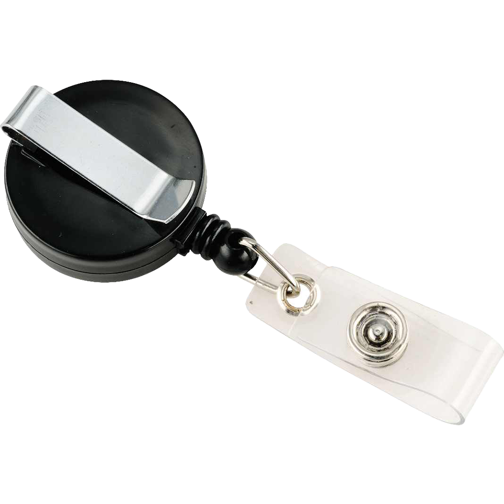 Bullet Black Round Badge Holder