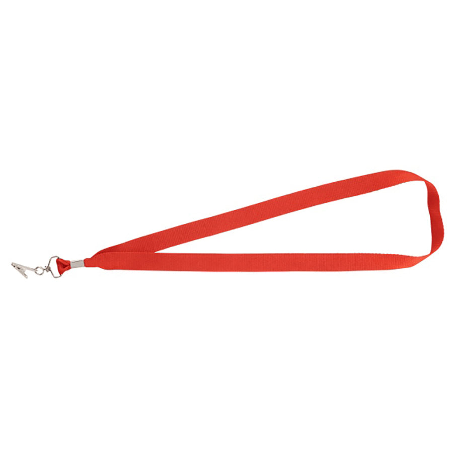 Bullet Red Lanyard with Bulldog Clip