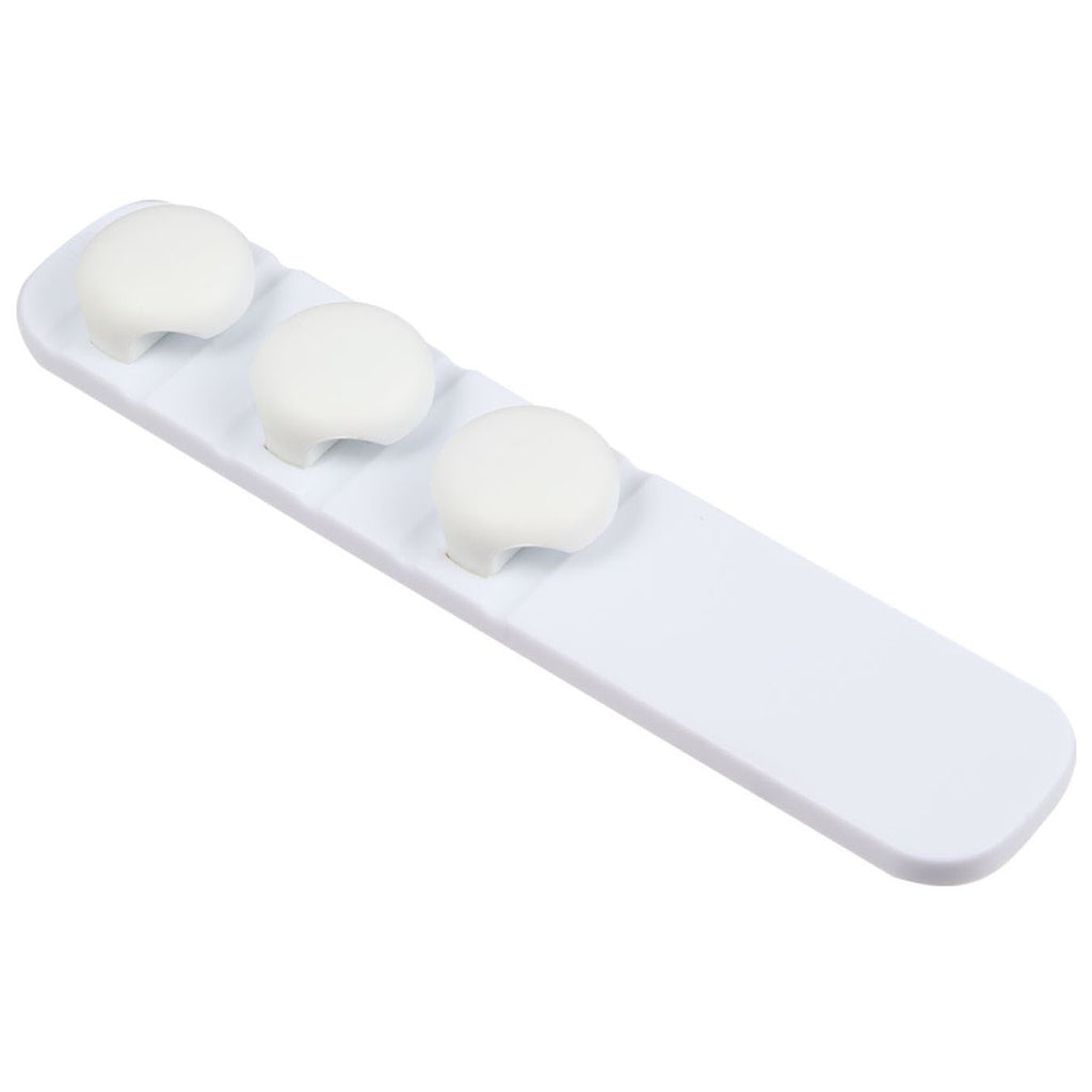 Bullet White Cable Buddy Desktop Cable Organizer