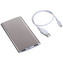 48-Hour Bullet Grey Sleek Aluminum 4,000 mAh Power Bank