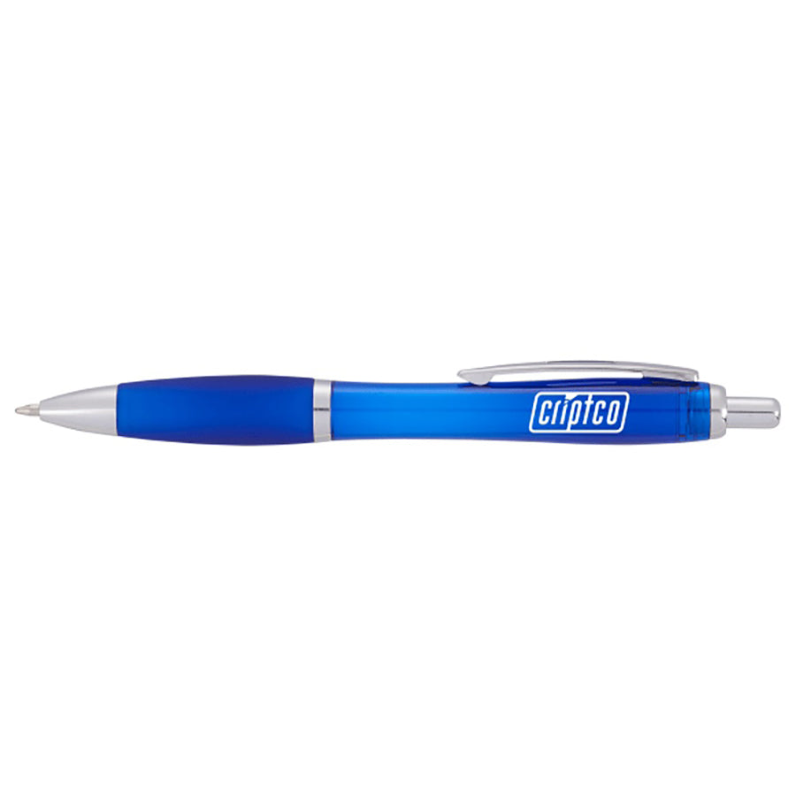 Bullet Blue Nash Retractable Ballpoint Pen