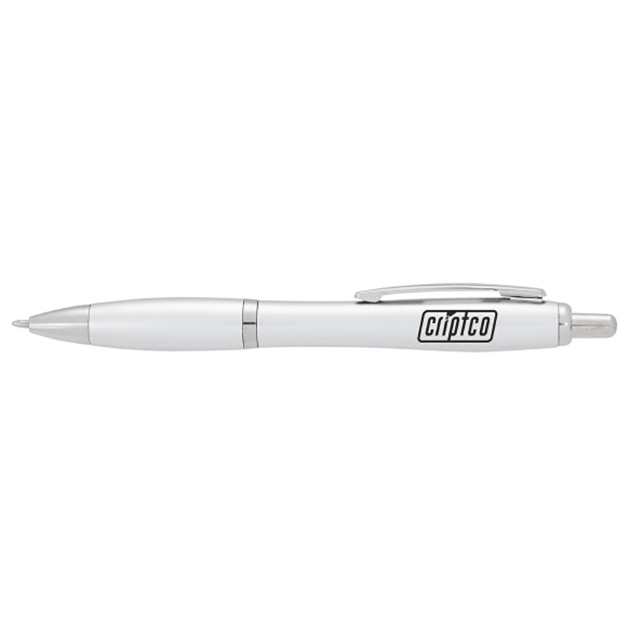 Bullet Silver Nash Retractable Ballpoint Pen