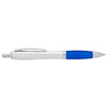 Bullet Silver Barrel w/Blue Grip Nash Retractable Ballpoint Pen