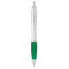 Bullet Silver Barrel w/Green Grip Nash Retractable Ballpoint Pen