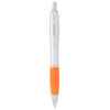 Bullet Silver Barrel w/Orange Grip Nash Retractable Ballpoint Pen