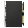 Bullet Black 4'' x 6'' FSC Mix Pocket Spiral Notebook with Pen