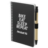 Bullet Black 4'' x 6'' FSC Mix Pocket Spiral Notebook with Pen