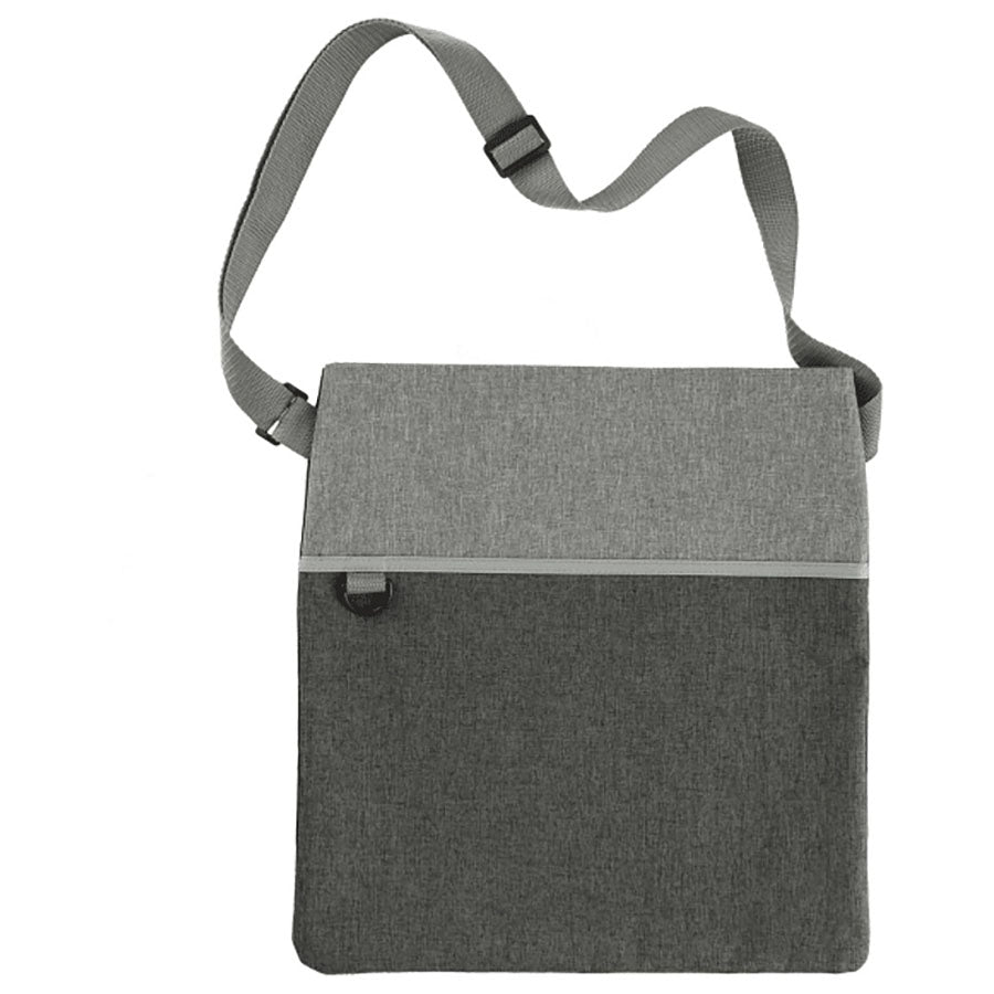 Bullet Graphite Double Heather RPET Crossbody Tote