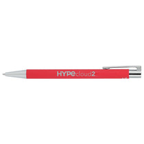 Bullet Red Maxi Recycled Aluminum Soft Touch Gel Pen