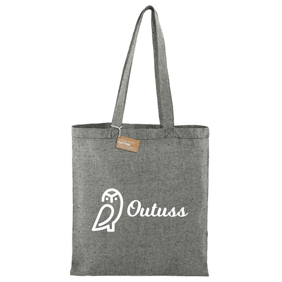 Bullet Black Eco-Friendly 5oz Recycled Cotton Twill Tote Bag