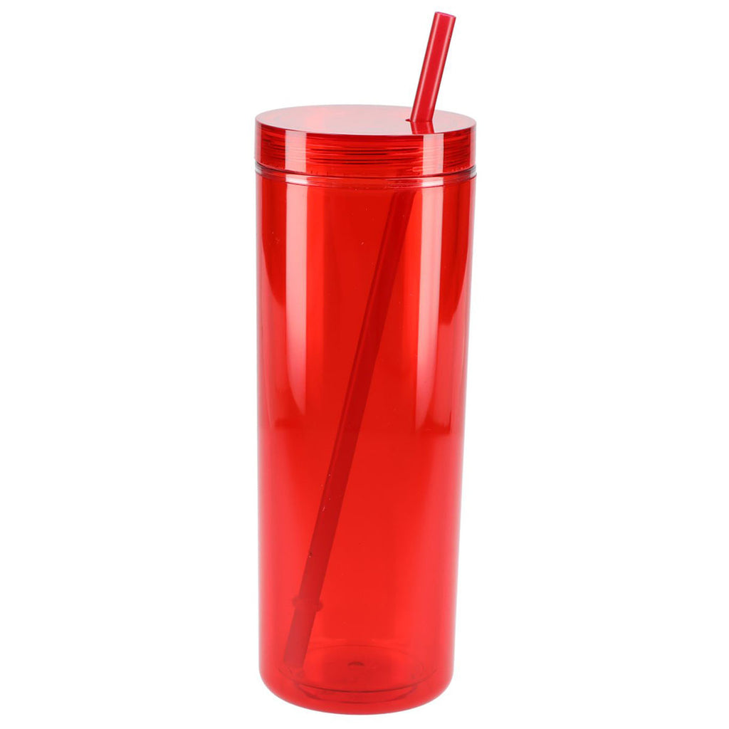 Bullet Red Chroma Recycled Acrylic Skinny Tumbler 16oz