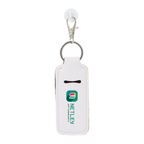 Bullet White Chapstick Holder Bottle Charm