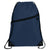 Bullet Navy Robin Drawstring Polyester Bag with Front Zipper Pocket