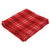 Bullet Red Rollable Plaid Fleece Throw Blanket 50'' x 60'' Unfolded