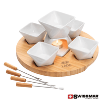 Swissmar White Rubik 12pc Fondue Set