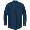 Port & Company Men's Ink Blue Long Sleeve Denim Shirt