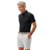 Johnnie-O Men's Black Birdie Solid Jersey Performance Polo