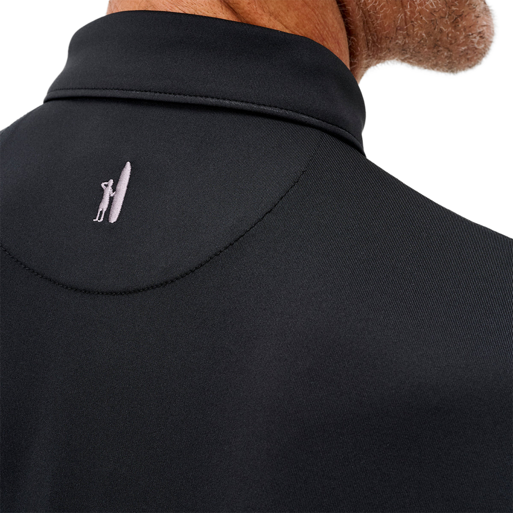 Johnnie-O Men's Black Birdie Solid Jersey Performance Polo