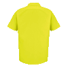 Red Kap Men's Yellow/Green Enhanced Visibility Short Sleeve Work Shirt