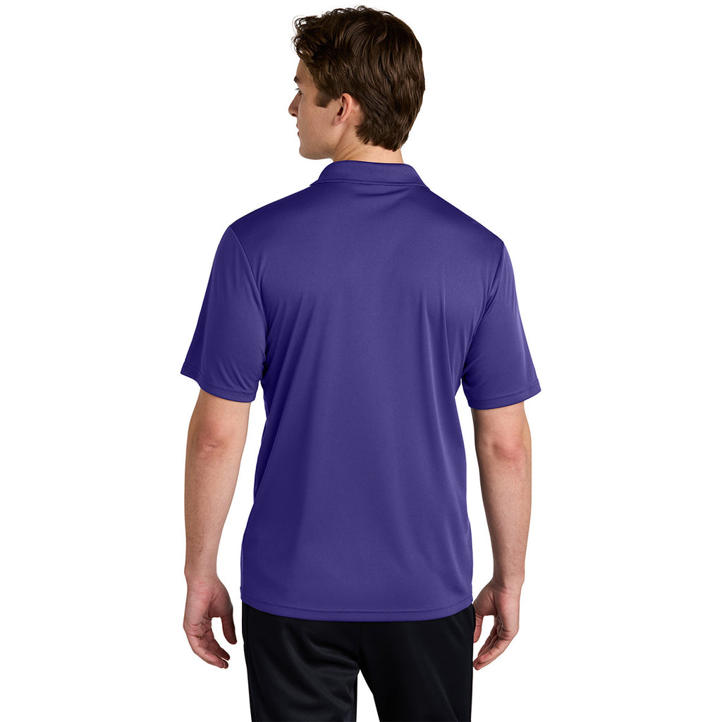 Sport-Tek Men's Purple/ White Competitor United Polo