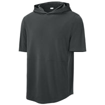 Sport-Tek Men's Iron Grey Club Short Sleeve Hoodie