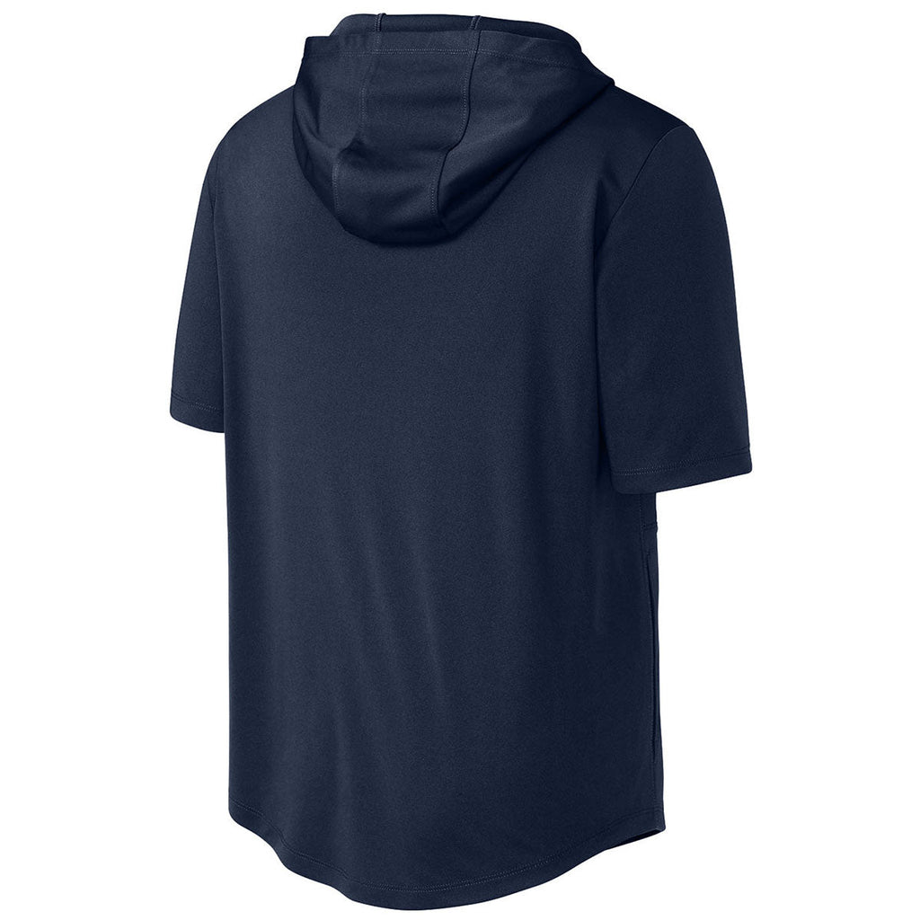 Sport-Tek Men's True Navy Club Short Sleeve Hoodie