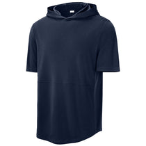 Sport-Tek Men's True Navy Club Short Sleeve Hoodie