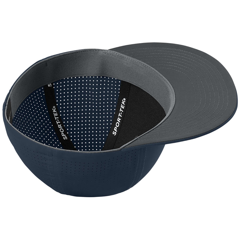 Sport-Tek True Navy Pro-Cut Stretch-Tek Cap