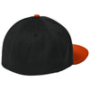 Sport-Tek Black/Deep Orange/Black Impact Mesh Stretch-Tek Cap