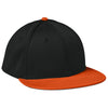 Sport-Tek Black/Deep Orange/Black Impact Mesh Stretch-Tek Cap