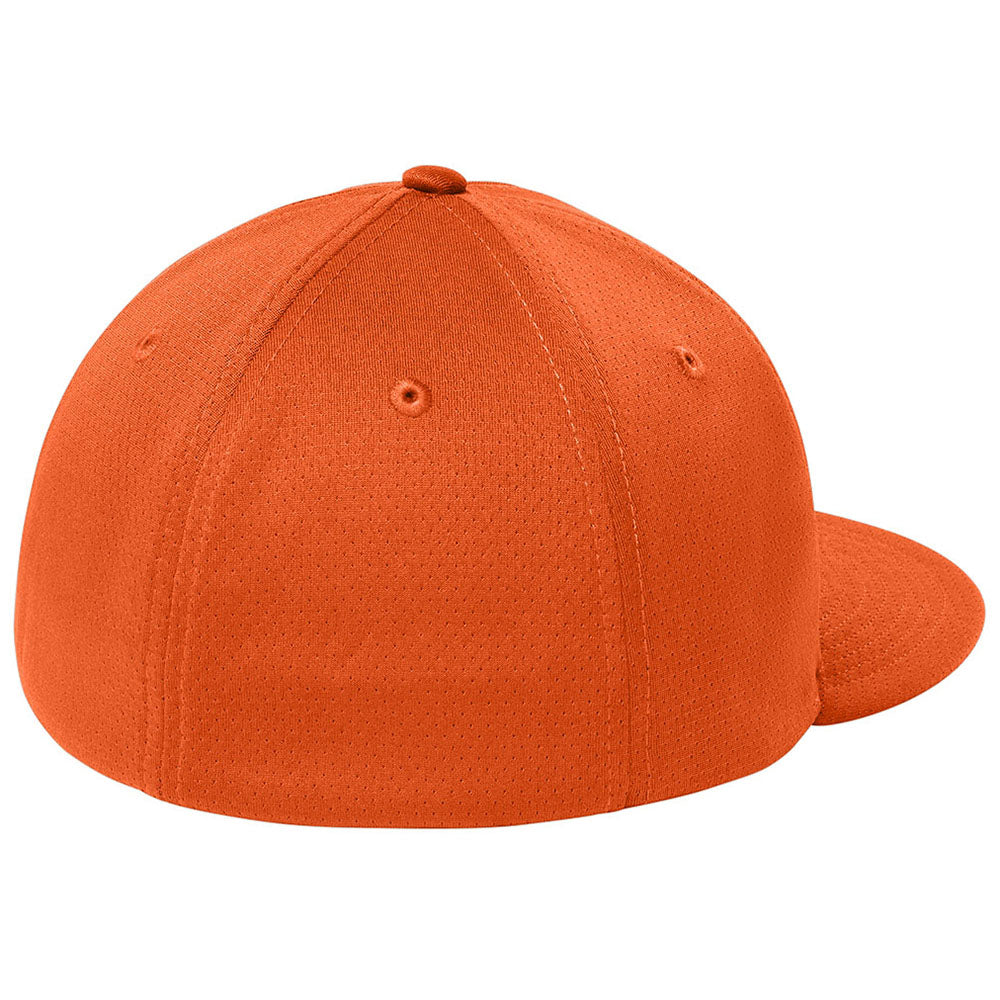 Sport-Tek Deep Orange Impact Mesh Stretch-Tek Cap