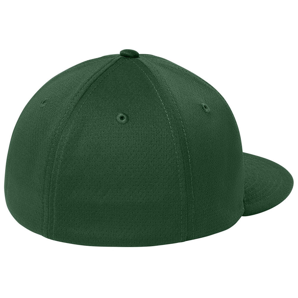 Sport-Tek Forest Green Impact Mesh Stretch-Tek Cap