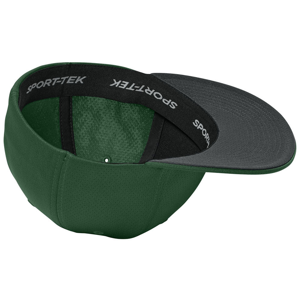 Sport-Tek Forest Green Impact Mesh Stretch-Tek Cap