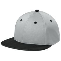 Sport-Tek Silver/Black/Silver Impact Mesh Stretch-Tek Cap