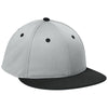 Sport-Tek Silver/Black/Silver Impact Mesh Stretch-Tek Cap