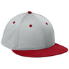 Sport-Tek Silver/Deep Red/Silver Impact Mesh Stretch-Tek Cap