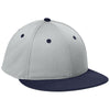 Sport-Tek Silver/True Navy/Silver Impact Mesh Stretch-Tek Cap