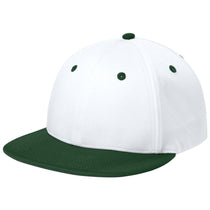 Sport-Tek White/Forest Green/White Impact Mesh Stretch-Tek Cap
