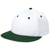 Sport-Tek White/Forest Green/White Impact Mesh Stretch-Tek Cap