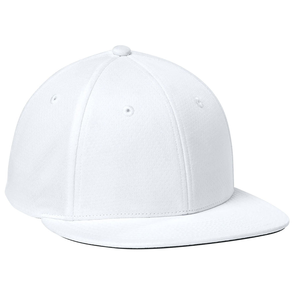 Sport-Tek White Impact Mesh Stretch-Tek Cap