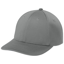 Sport-Tek Grey Concrete Impact Mesh Stretch-Tek Adjustable Cap
