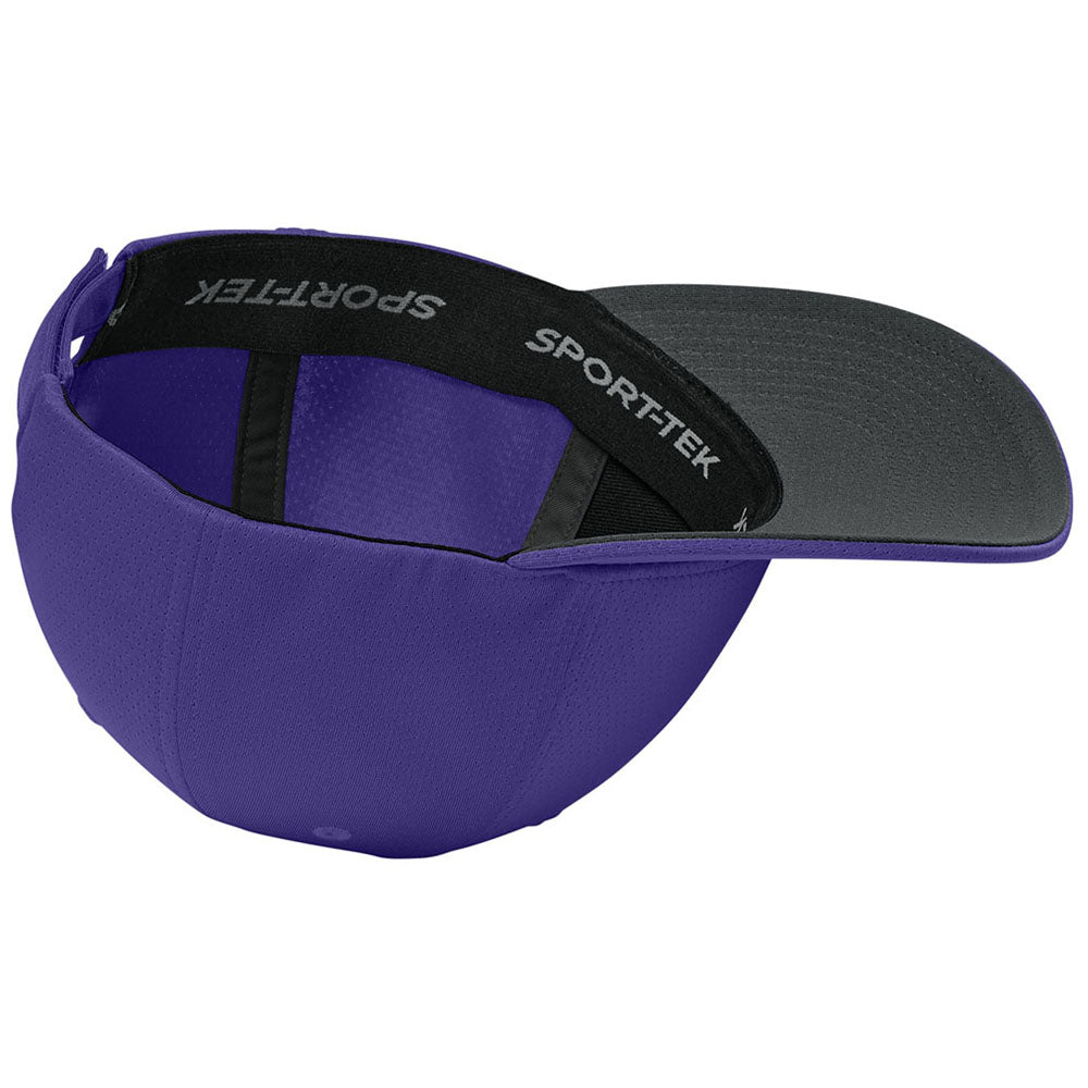 Sport-Tek Purple Impact Mesh Stretch-Tek Adjustable Cap