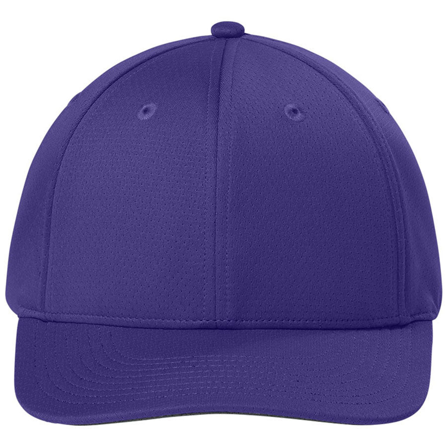 Sport-Tek Purple Impact Mesh Stretch-Tek Adjustable Cap