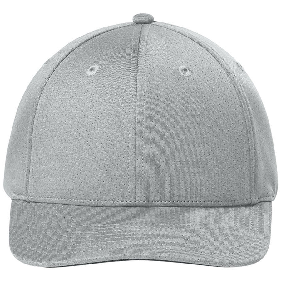 Sport-Tek Silver Impact Mesh Stretch-Tek Adjustable Cap