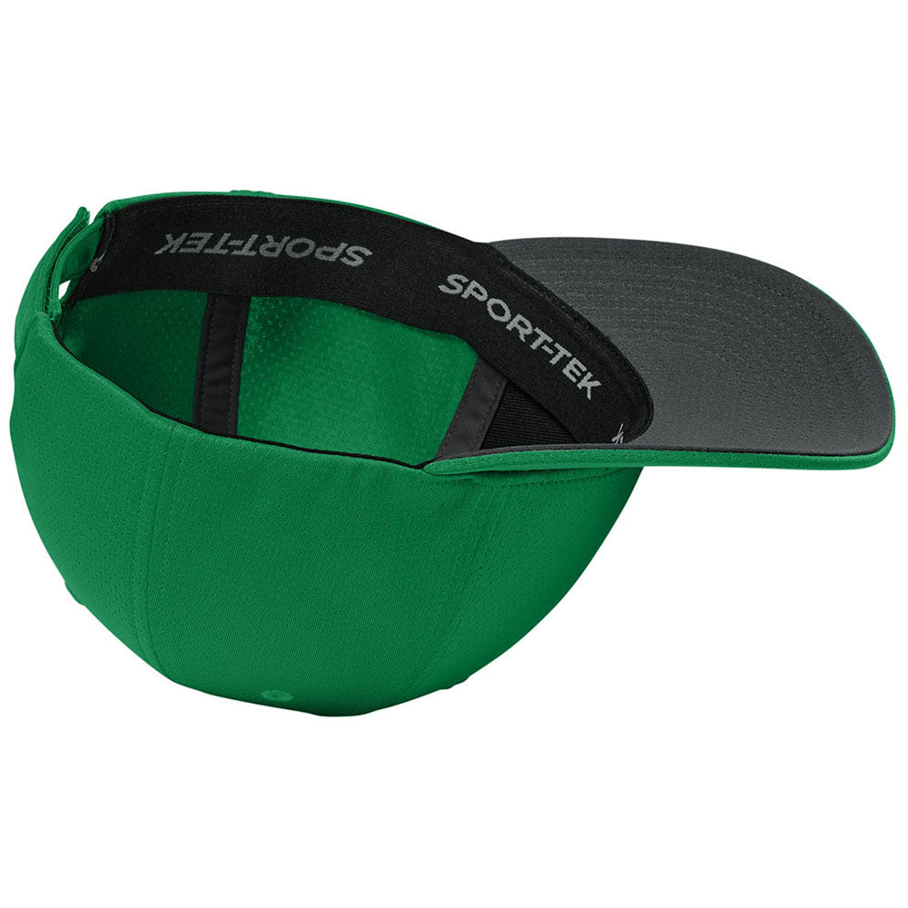 Sport-Tek True Kelly Green Impact Mesh Stretch-Tek Adjustable Cap