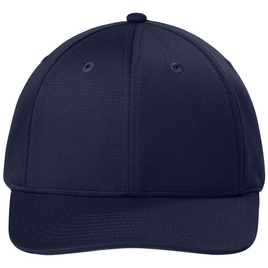 Sport-Tek True Navy Impact Mesh Stretch-Tek Adjustable Cap